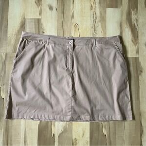 Ellos Khaki Skort Women's Size 24 NWOT Tan Casual Lined Skirt‎ Short Pockets